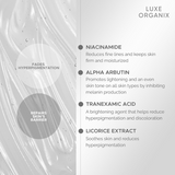 Luxe Organix Intensive Whitening Underarm Cream 10% Niacinamide 40g