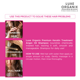Luxe Organix Premium Keratin Argan Oil Shampoo 210ml