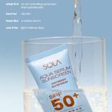 Sola Aqua Serum Sunscreen Lightweight Water Serum SPF50+ PA++++