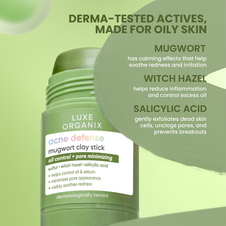 Luxe Organix Acne Defense Mugwort Clay Mask