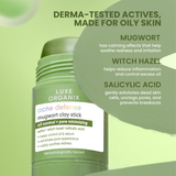 Luxe Organix Acne Defense Mugwort Clay Mask