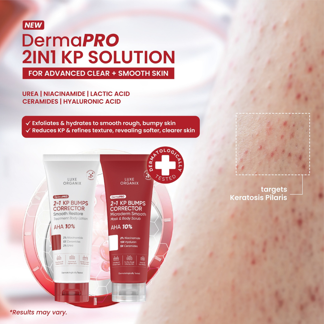 Luxe Organix DermaPRO 2in1 KP Bumps Corrector Smooth Restore Treatment Body Lotion