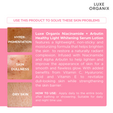Luxe Organix Niacinamide + Alpha Arbutin Whitening Serum Lotion 350ml