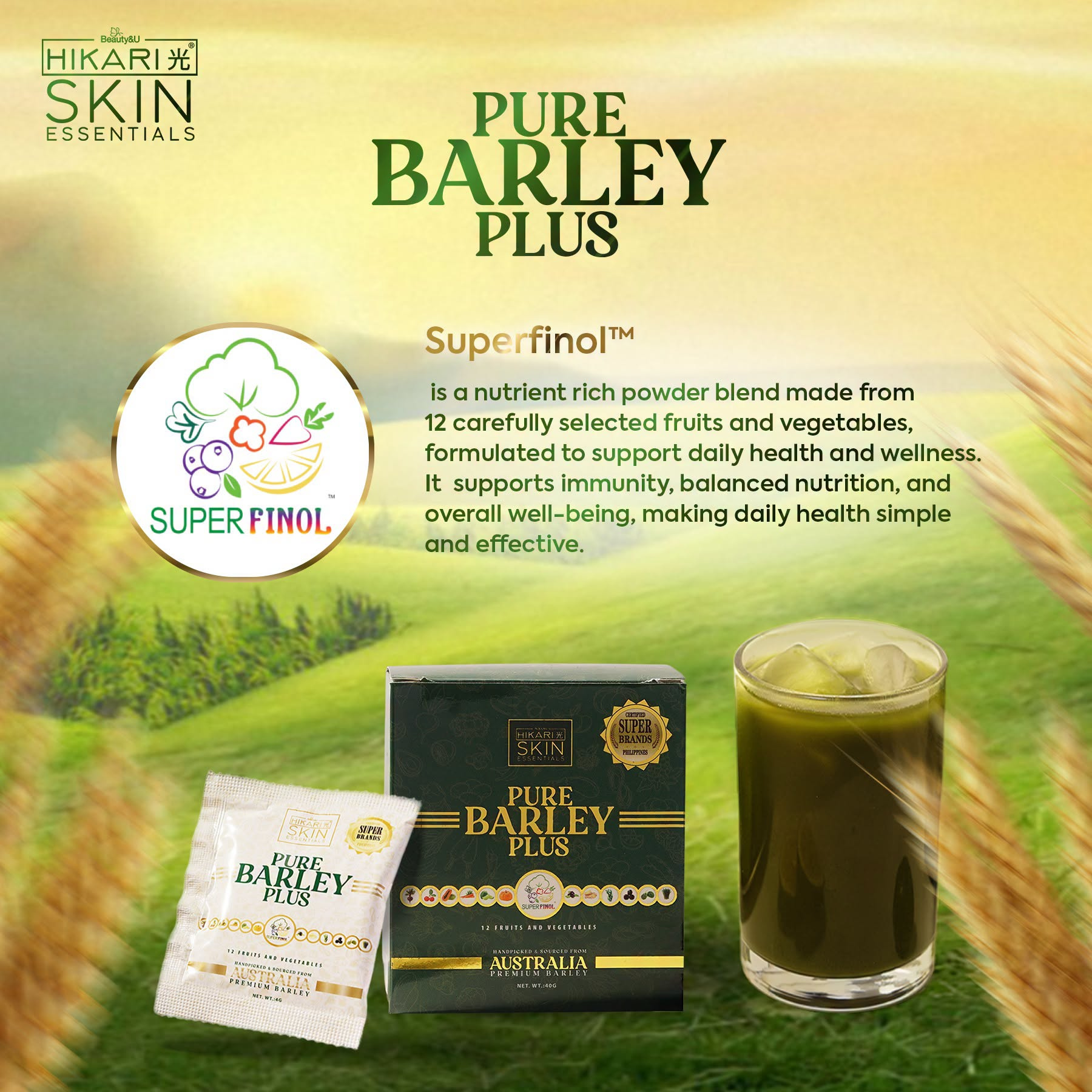 Hikari Skin Essentials Pure Barley Plus