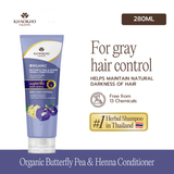 Khaoko Talaypu Butterfly Pea and Henna Herbal Shampoo / Conditioner [Premature Grey Hair, Color Shampoo]