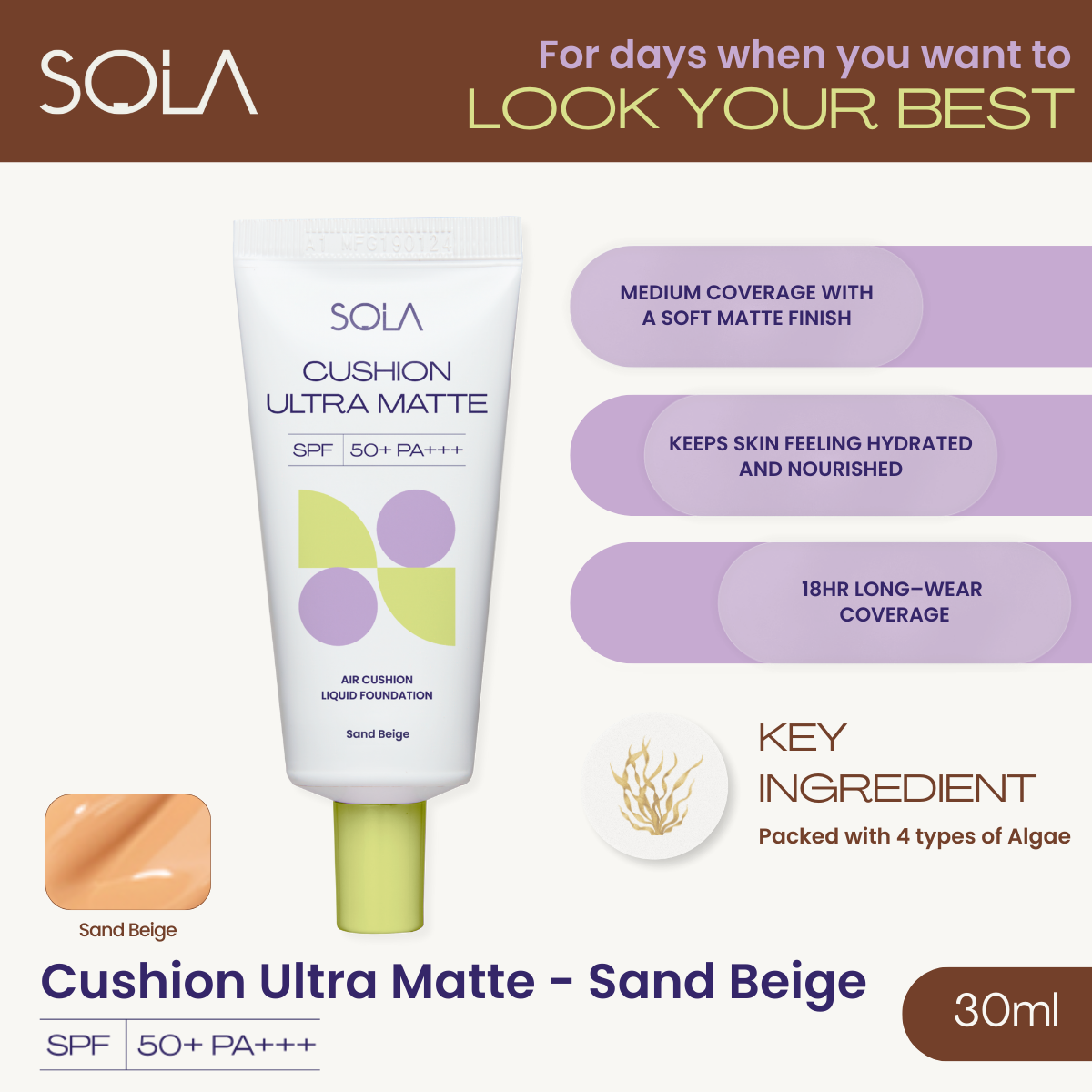 Sola Beauty Cushion Ultra Matte 30ml