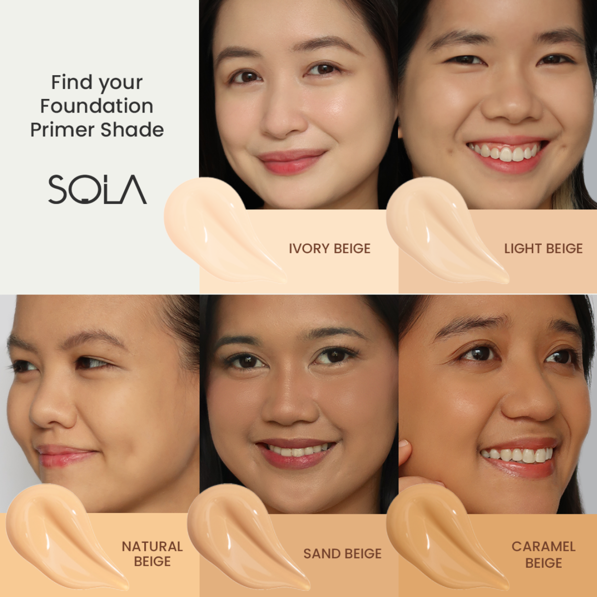 Sola Beauty Foundation Primer SPF50PA+++ (Tinted Sunscreen)
