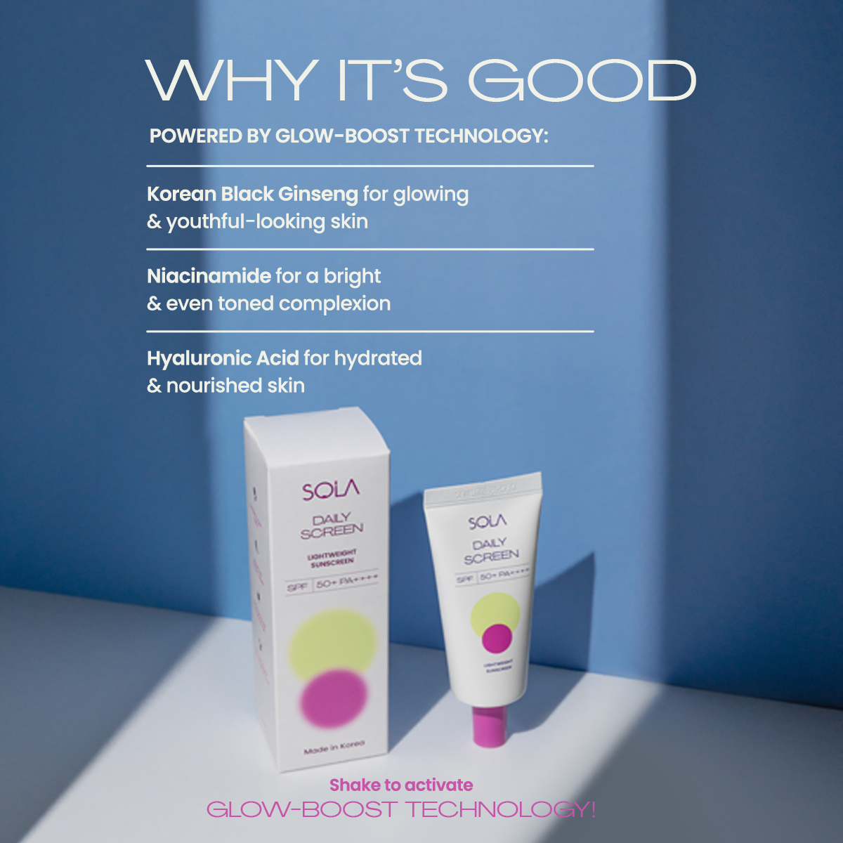 Sola Beauty Daily Screen SPF 50+ PA++++ 30ml
