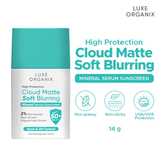 Luxe Organix High Protection Cloud Matte Soft Blurring Mineral Serum Sunscreen SPF50+ PA++++