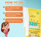 Luxe Organix 6 in 1 Maxshield 100% Mineral Sunscreen Ultra Sheer Face & Body Sunscreen