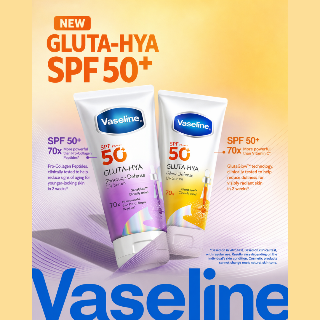 Vaseline Gluta-Hya Glow Defense UV Serum SPF50+ PA++++