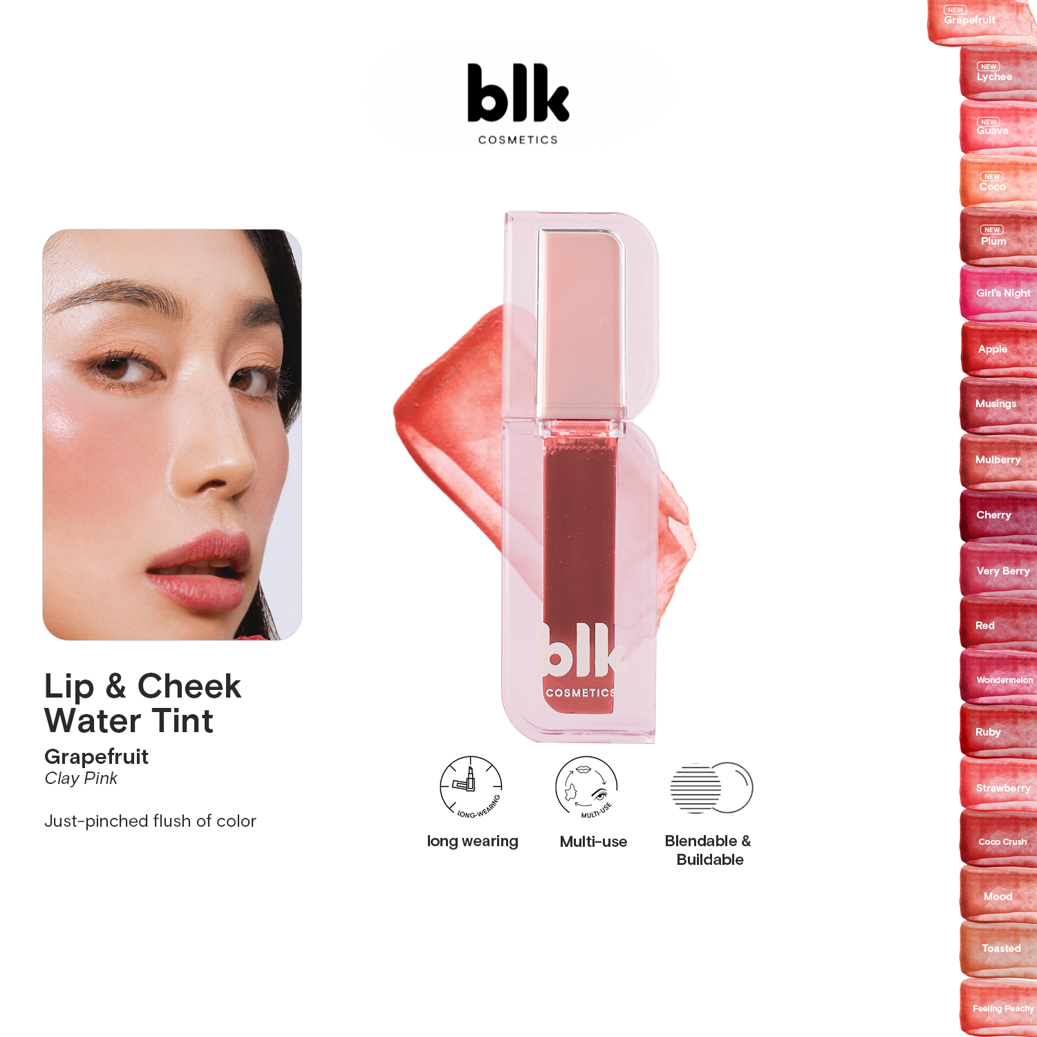 BLK Cosmetics Lip and Cheek Water Tint
