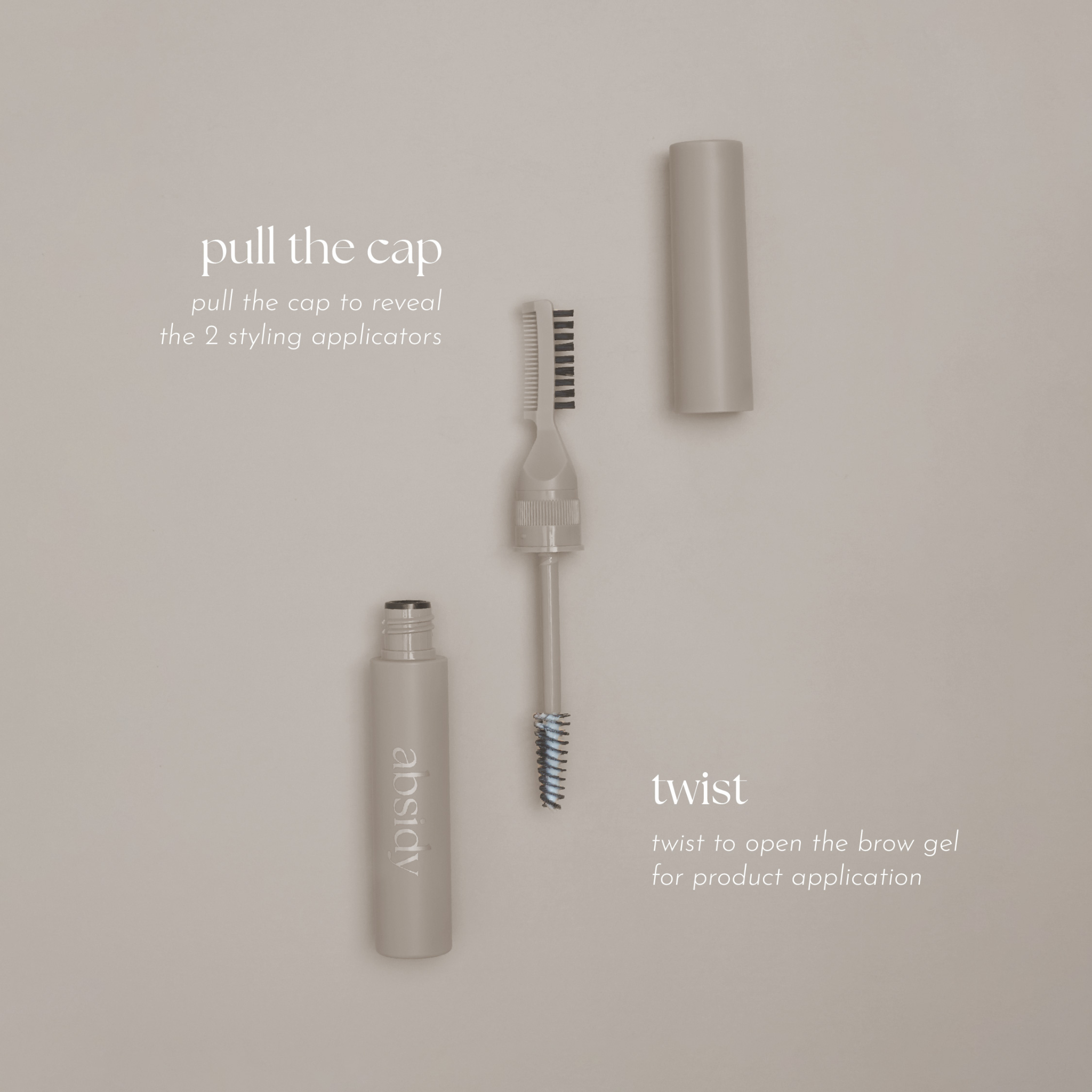 Absidy Beauty Sculpt & Hold Multi-Peptide Laminating 3in1 Brow Gel in Clear