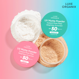 Luxe Organix 24H Zero Sebum Instant Pore Blurring Matte Powder SPF 50 Natural 15g