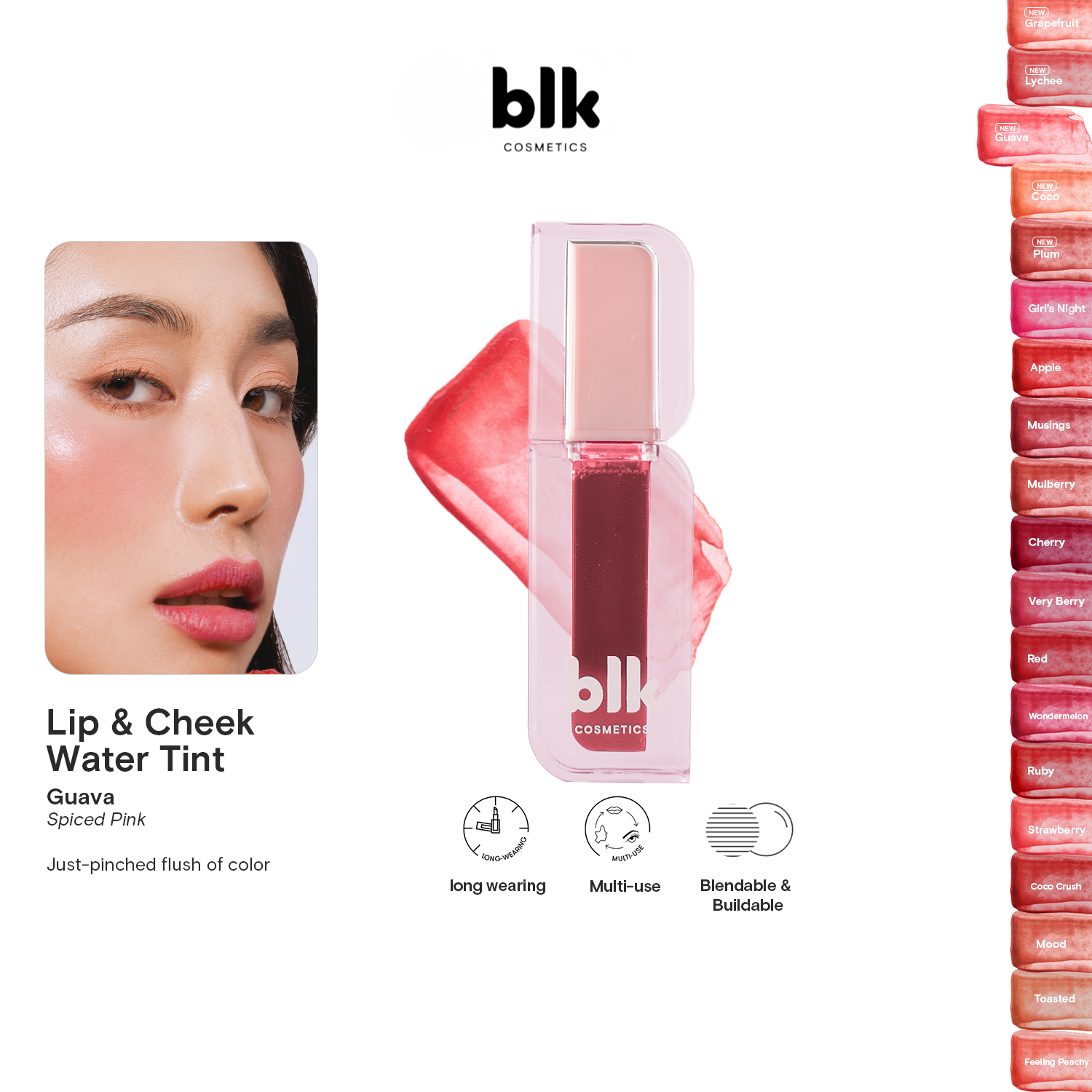 BLK Cosmetics Lip and Cheek Water Tint