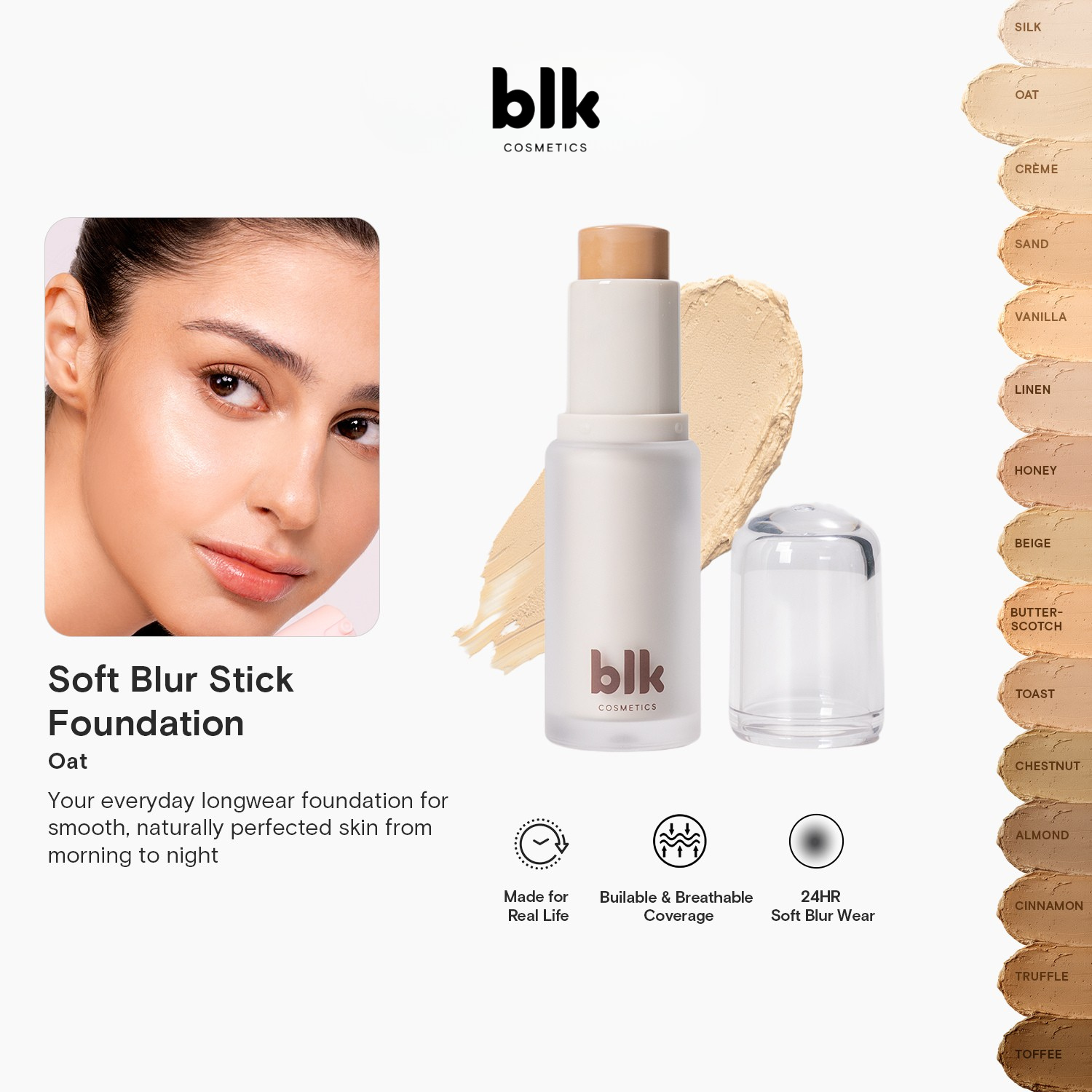 BLK Cosmetics Soft Blur Stick Foundation